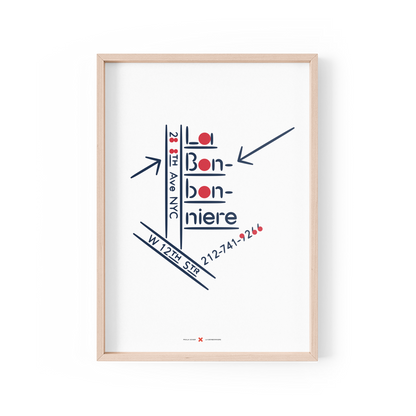 Paula Scher x NYC La Bonbonniere